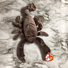 Vintage TY Beanie Baby STINGER the Scorpion 8 inch Brown