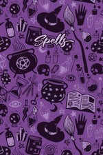 Witch Notebook: Purple Witch Spell Book Journal - Lined Notebook Journal - 6 x 9