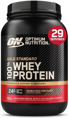 Optimum Nutrition Gold Standard 100% Whey Protein Powder, Double Rich Chocolate