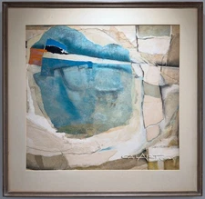 1960S MODERN PAINTING LISTED FEMALE ABSTRACT EXPRESSIONISM VINTAGE