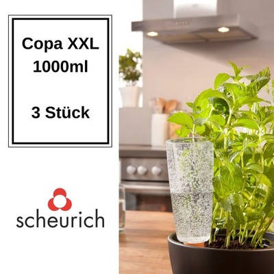 Scheurich Bewässerungssystem Copa XXL 3x Transparent 1000 ml Wasserspender