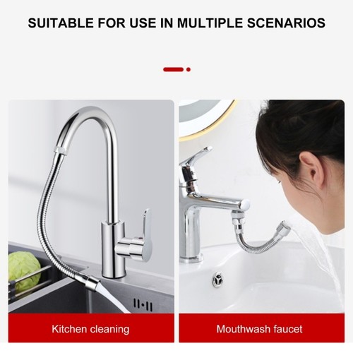 High Pressures Swivels Sink Extension Rotation Stainless Steel Construction - Afbeelding 24 van 30