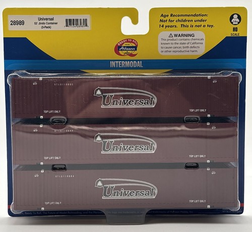 Contenedor Jindo universal Athearn 28989 HO 53"" (paquete de 3) | Condition: New