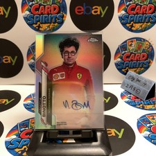 2020 Topps Chrome F1 Mattia Binotto 66/85 Scuderia Ferrari Refractor Auto Card