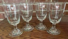 VTG Irish Coffee Recipe Ingredients Measuring Glass 5.5" Set of 4