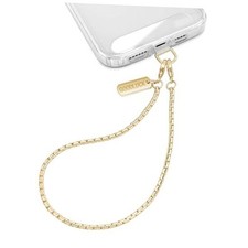 Phone Wrist Strap Metal Phone Chain Wristlet Strap, Detachable Short Gold