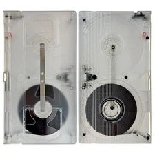 VHS is LIFE "Solid Clear" VHS Shell w/ T-130 Tape w/Clear Spools