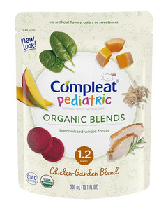 24 pack - Compleat Pediatric Organic Blends 1.2  Tube Feeding Flavor Chicken