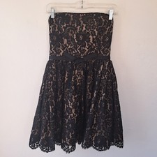 Robert Rodriguez Target x Neiman Marcus Strapless Black Lace Dress Size 4 Small