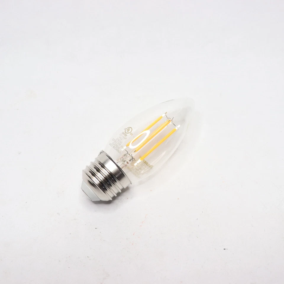 (1-Pk) Bulbrite Filament LED Light Bulb 2700K 350Lm B11 4.5W 776862 - Image 4 of 4