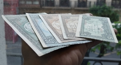 @NUMISMATICA BILBAO@ 5 Billetes x 5+10+25+50+100 PESETAS 1937 España EUSKADI R/7 - Picture 2 of 8