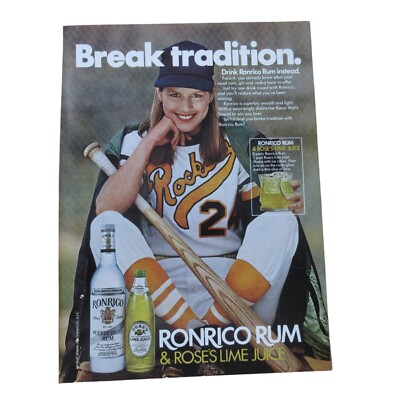 1982 Ron Rico Rum - Break Tradition - Vintage Print Ad