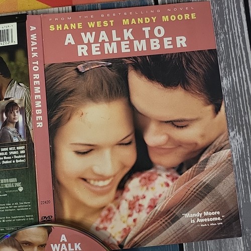 A Walk to Remember (DVD, 2002) Very Good Cond. Complete! Cardboard Snap Case - Picture 2 of 6