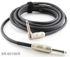 10ft. Kirlin 1/4" Mono Straight/Right-Angle Male/Male Instrument Cable