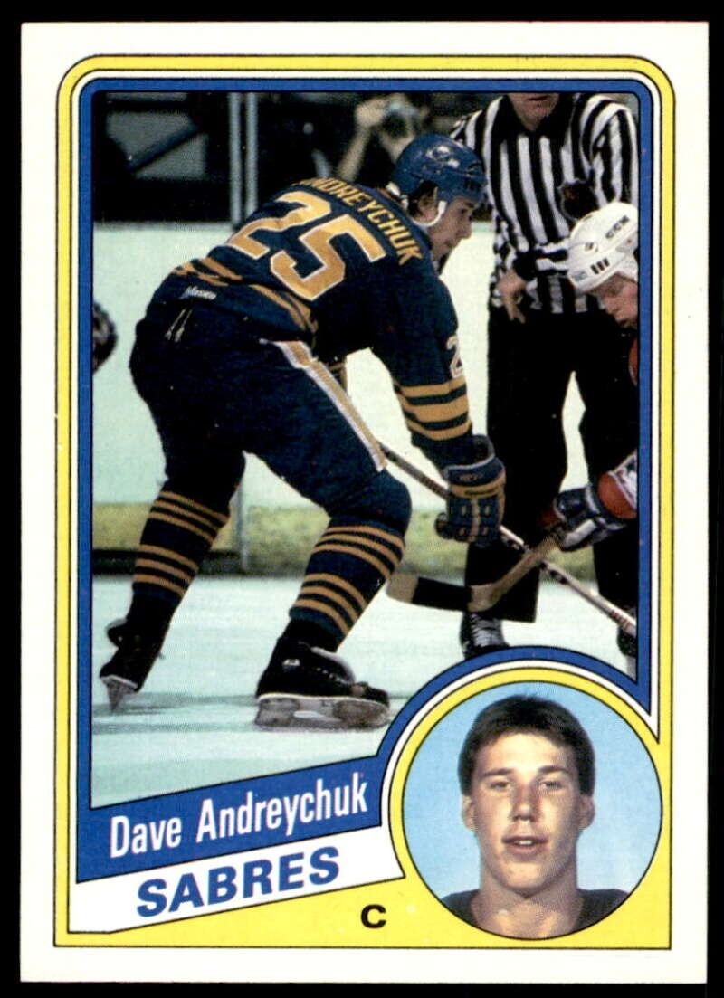1984-85 TOPPS HOCKEY NHL ROOKIE Card #13 - DAVE ANDREYCHUK, Buffalo Sabres