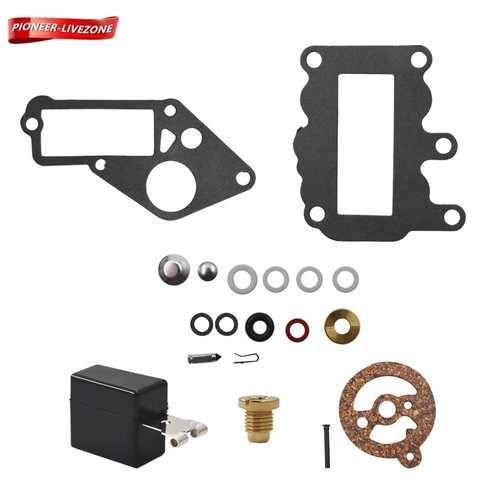 Kit de carburador fueraborda para Johnson Evinrude 9,5 BRP/OMC con flotador 382048 - Imagen 2 de 7