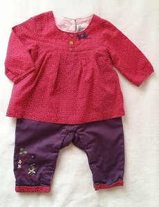 Combinaison Coton Fuchsia Prune Bebe Fille 3 Mois Orchestra Ebay