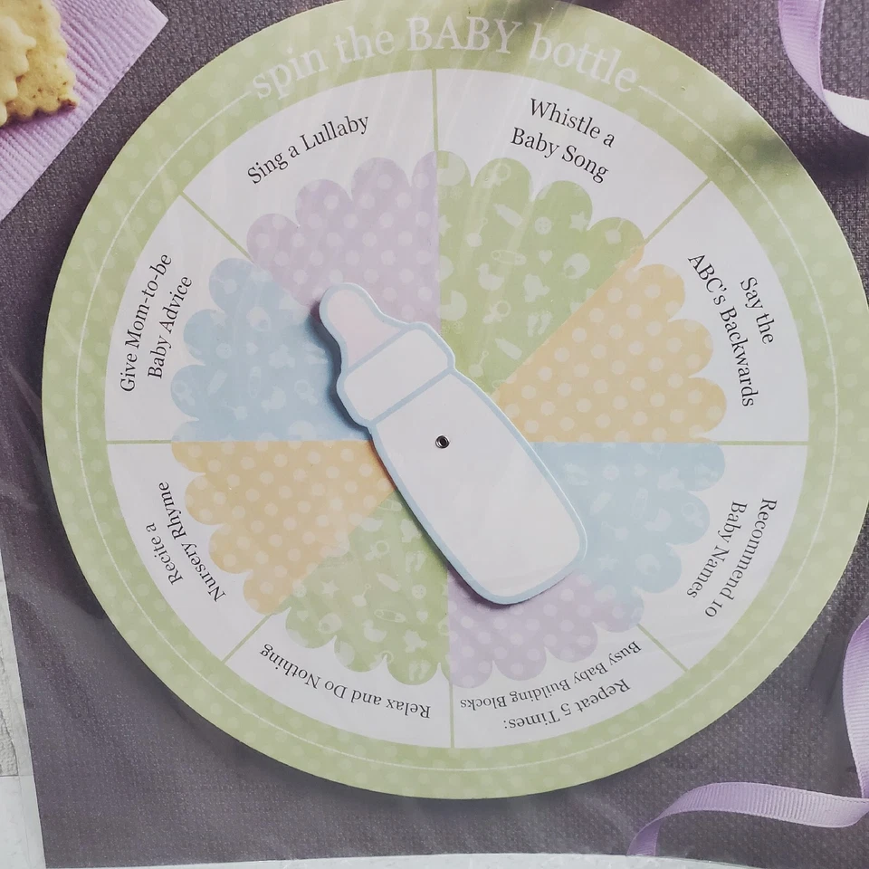 Лот из 6 упаковок из 4 спиннеров для душа ребенка Wilton игра спиннинг детская бутылочка совершенно новые! - Изображение 3 из 4