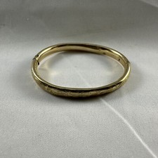 Vintage 14k Gold Filled Engraved Small/child Bracelet