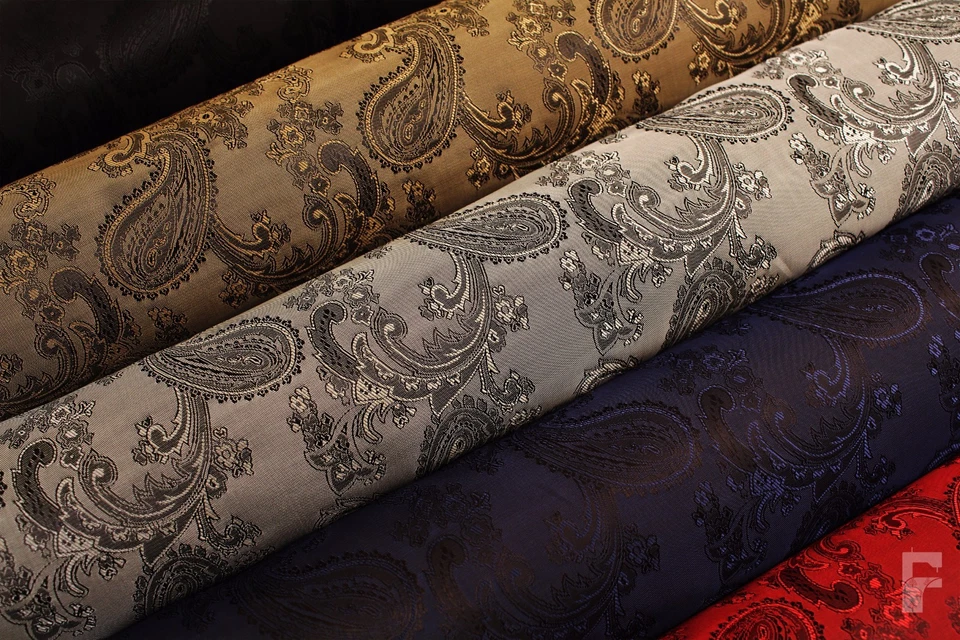 Paisley Gewebe Jacquard Futter Stoff - Breite 144 CM Super für Jacken Und Mäntel
