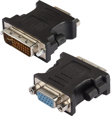 DVI Auf VGA Adapter, DVI-I 24+5 Stecker Auf VGA Buchse, Konverter 1080P Full HD 