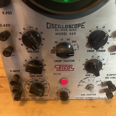 Vintage EICO Model 460 Oscilloscope DC Wide Band - Untested | eBay