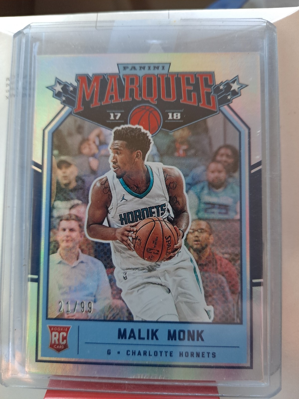 Malik Monk RC 21/99 2017-18 Panini Chronicles Marquee Silver Prizm