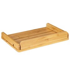 Mensola Comodino Letto in Legno di Bambù 38x26x11cm - Mini Comò Pensile