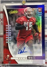2019 PANINI ABSOLUTE DEVIN WHITE ROOKIE, #190, AUTO, BLUE SPECTRUM SERIAL #05/35
