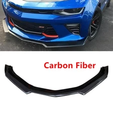 Front Bumper Lip Splitter carbon fiber Style For 16-21 Camaro SS/19-21 LS LT RS