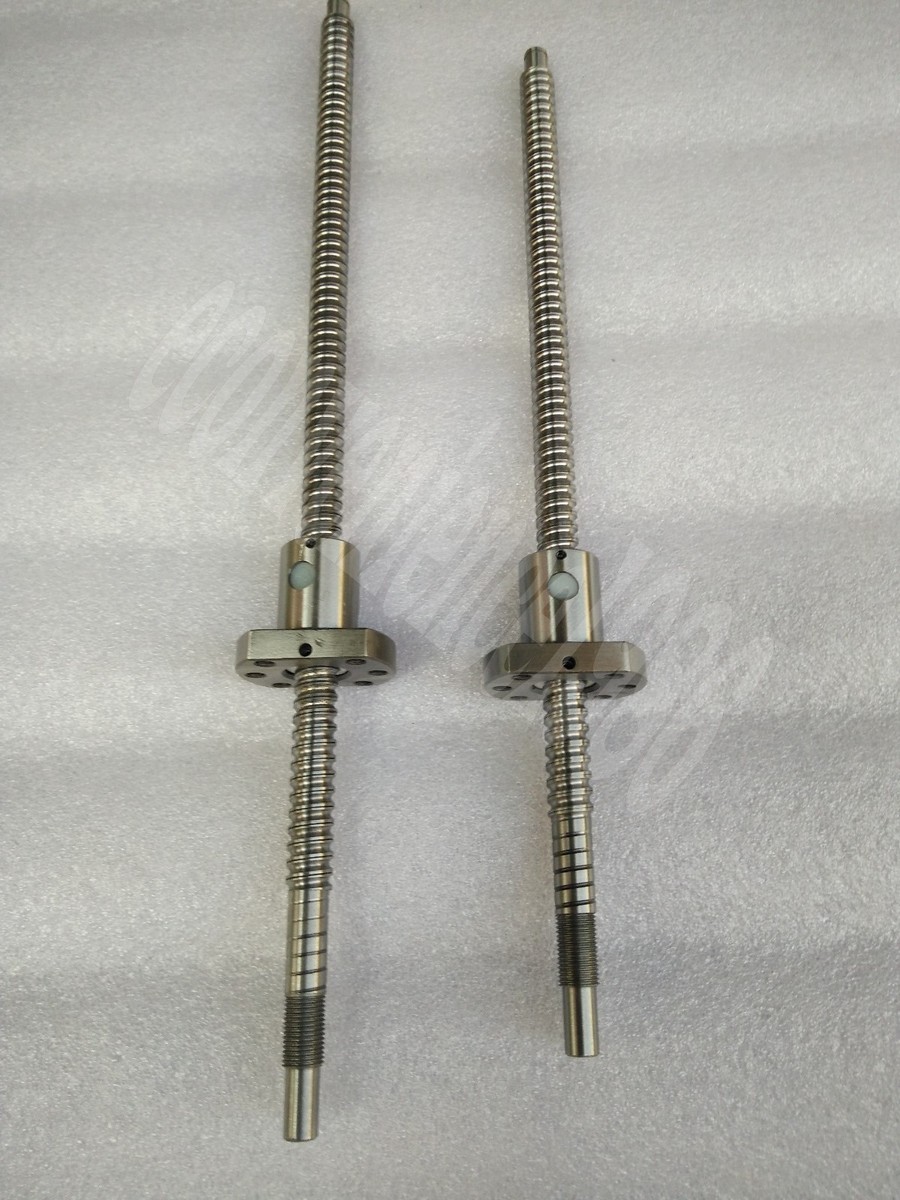 2 Vis à Billes RM1204 Avec écrous - Longueur 350 Mm, Pour Machines CNC, Neuf