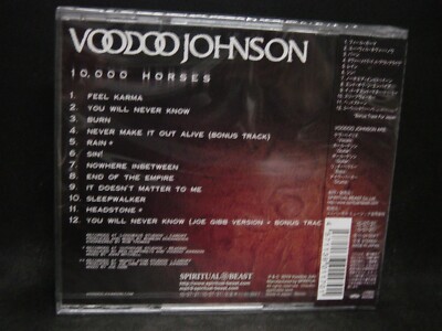 VOODOO JOHNSON 10,000 Horses + 2 JAPAN CD Polarian Birmingham