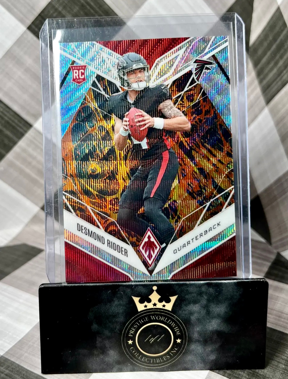 Desmond Ridder 2022 Phoenix Rookie Lava Prizm /175 #104 - Falcons RC