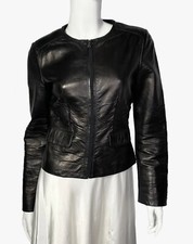 Prada soft leather jacket women size SX