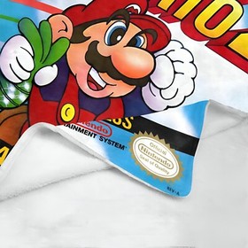 Vintage Style Retro Super Mario Bros. 2 NES Box Ultra-Soft Micro Fleece Blanket