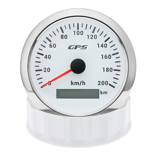 85MM Velocímetro GPS Blanco 0-200KM/H&Tacho 0-6000RPM - Imagen 10 de 22