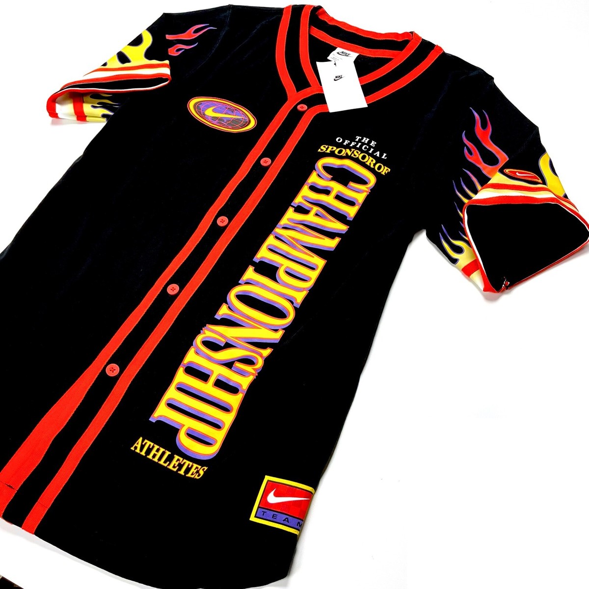トップス NIKE AMERICANA BLACK FLAMES B.B SHIRT NIKE / AMERICANA BLACK FLAMES B.B SHIRT