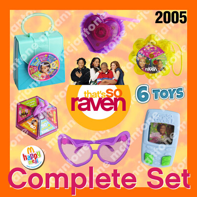 MIP SET 6 McDonald's 2005 THAT'S SO RAVEN Symone Toys HEART