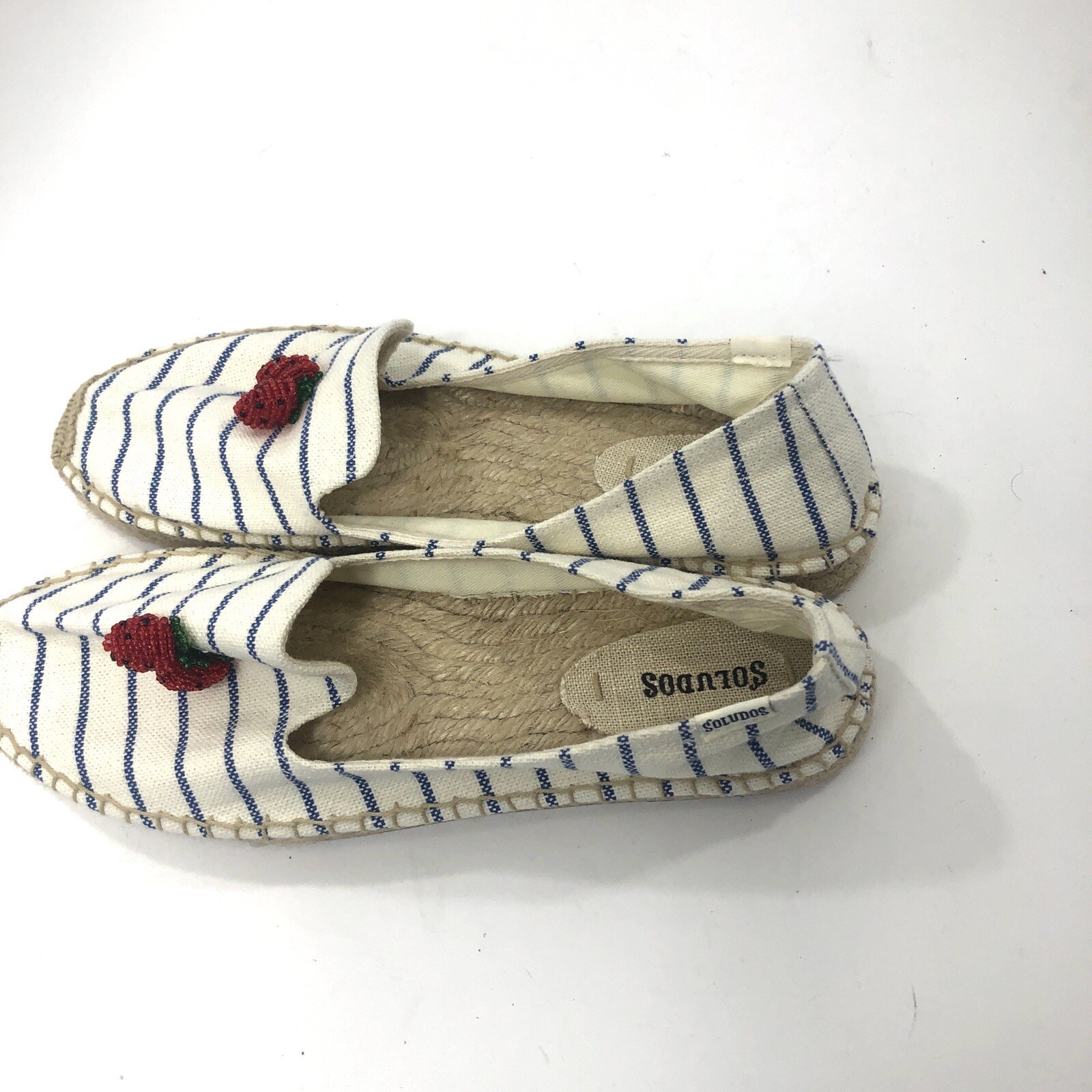 Soludos Strawberry Stripes Platform Espadrille Sl… - image 12