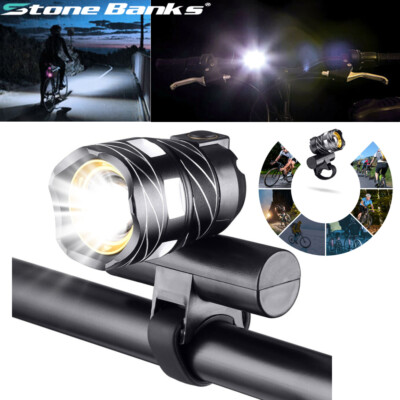 Rechargeable 15000LM XM-L T6 LED MTB Bicycle Light Bike Front Headlight w//USB CZ