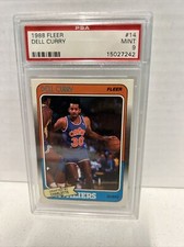 1988-89 FLEER #14 DELL CURRY PSA 9 A9