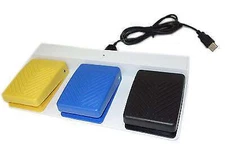 SUNS FS-81-SP-USB (3-Pedal) UL Certified Waterproof USB Three Pedal Medical Foo