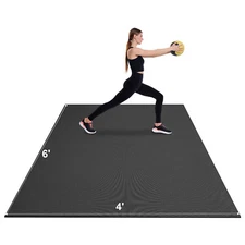 Exercise Mat Non Slip Yoga Mat Gym Fitness Pilate Workout Mat (6x4ft)