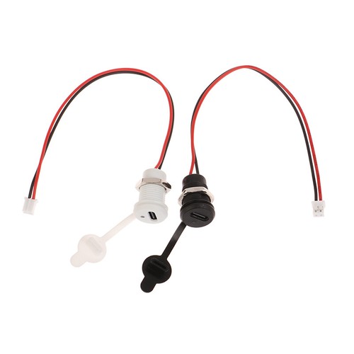 USB-C 2Pin High Current Charging Socket With PH2.0 Nut Lock Plate Connector - Photo 11/14