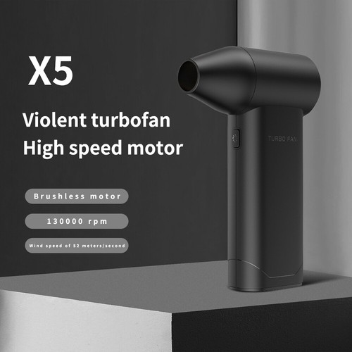 X5 Violent Blower Mini Turbo Jet Fan Handheld Three Gear Speed Brushless Motor - Bild 3 von 15