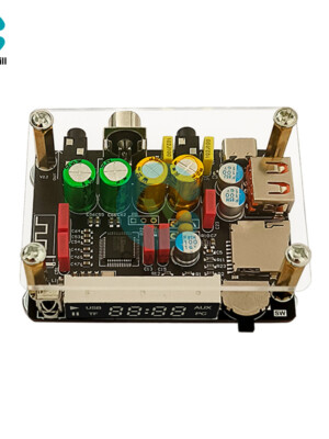 ZK-DAM-K1 Bluetooth U Disk Sound Card TF Decoder Board Front DSP Tuning Type-C