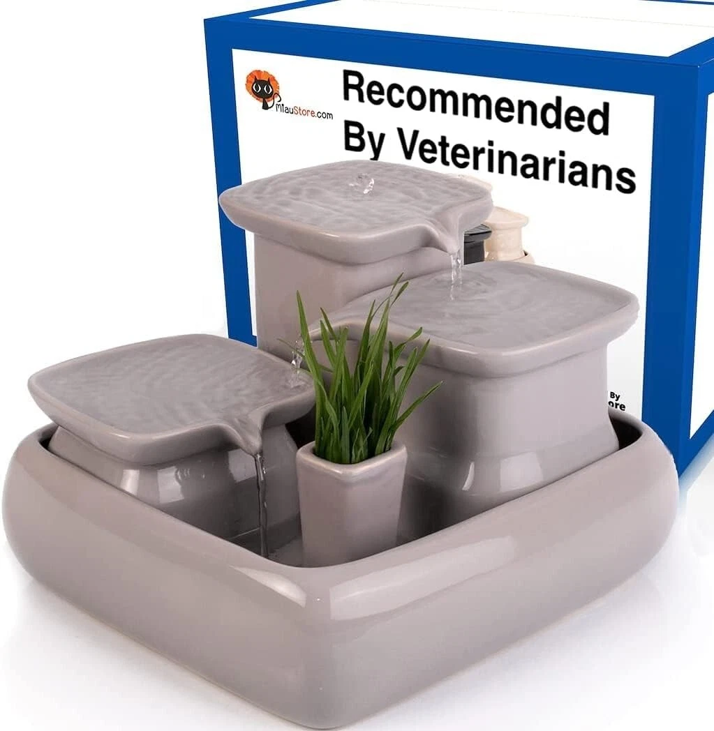 Miaustore ceramic cat water fountain 2025