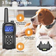 Dog Training Collar No Shock, 2000ft Range Vibrating Dog Collar,...