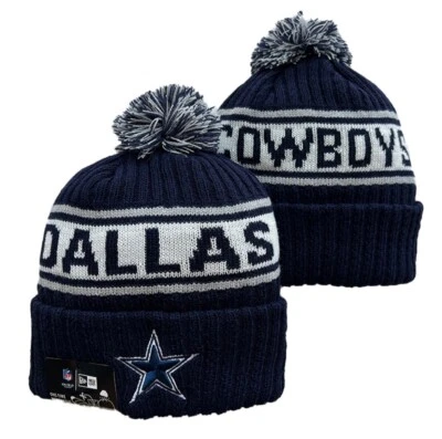 Dallas Cowboys Beanie NFL New Era Knit Pom Knit Winter Hat Adult Size OSFM NWT😍
