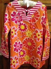 NEW Gymboree Resort Collection Mod Orange Pink Cover Up Tunic 6
